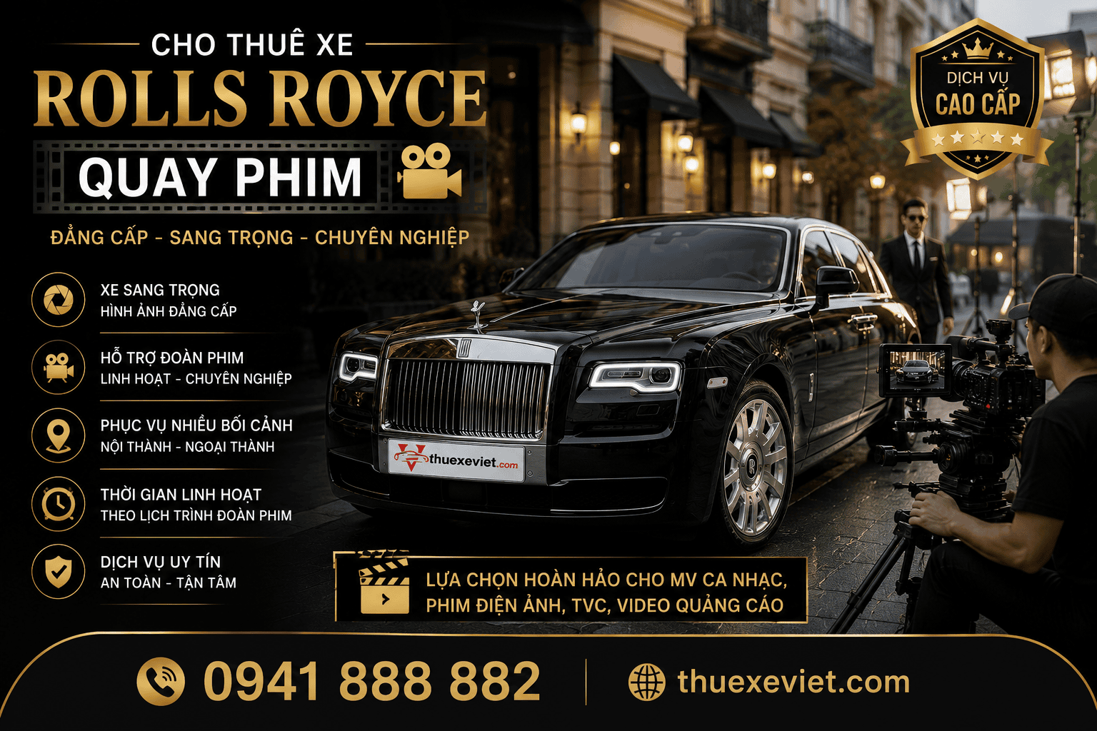 Cho Thuê Xe Rolls Royce Rước Dâu, Chụp Ảnh, Đưa Đón Đối Tác, Quay Phim 9 39ab7d00 ce4d 427c b2b4 78da4c290d72