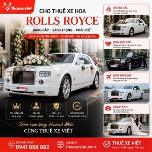 Cho Thuê Xe Rolls Royce Rước Dâu, Chụp Ảnh, Đưa Đón Đối Tác, Quay Phim