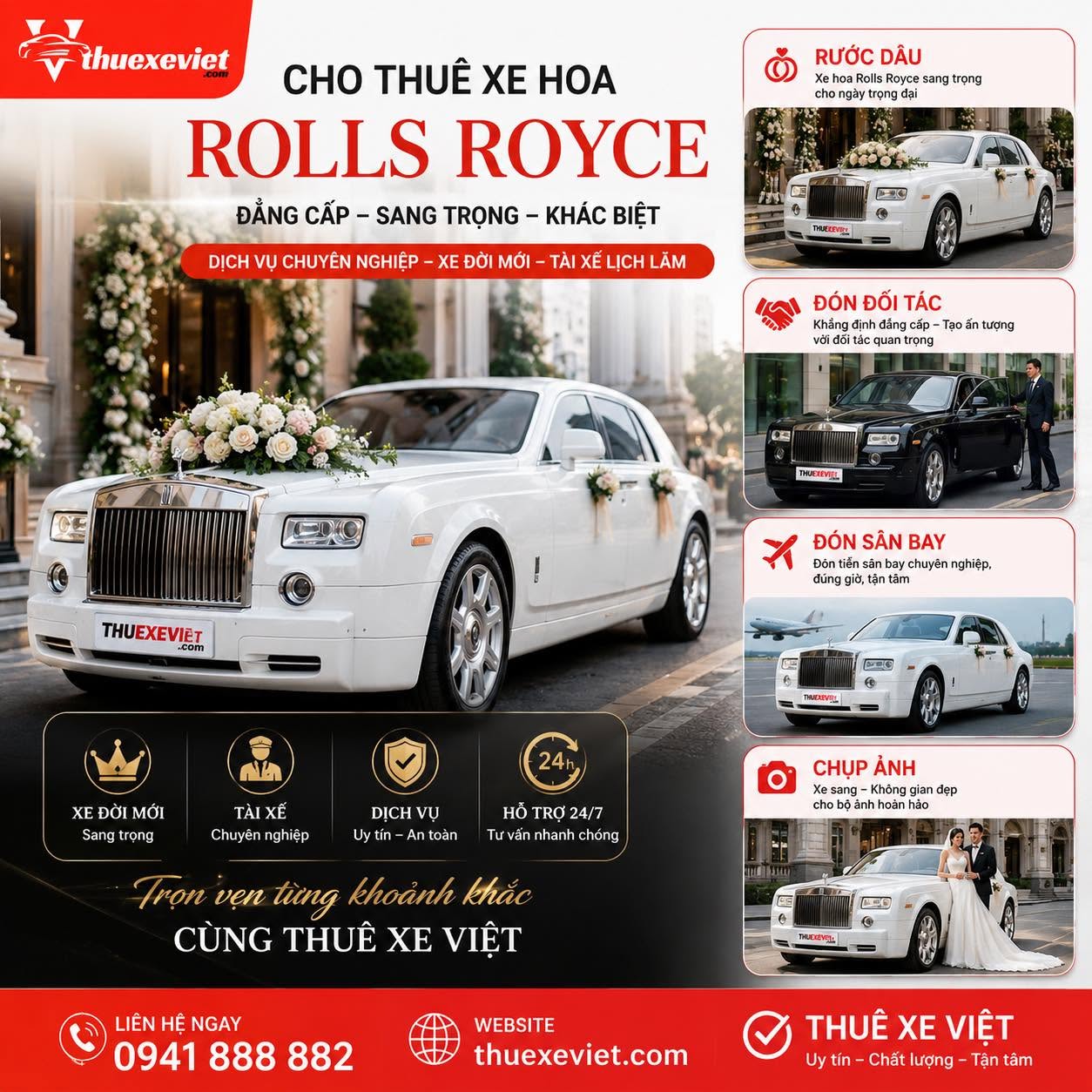 Cho thuê xe Rolls Royce